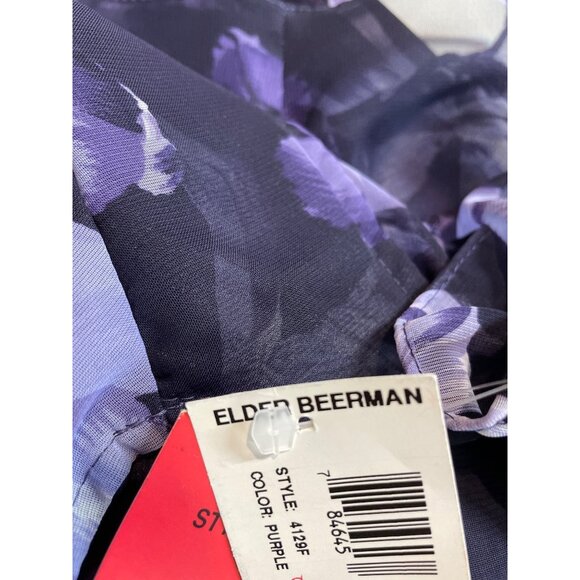 Jodi Michaels Purple Floral Slip Maxi Dress w/Matching Chiffon Jacket Size 9/10 - Picture 12 of 14